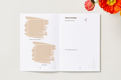 Memories in deinem Herzen lebe ich weiter Geschichte Englisch Trauerbuch - Traces of Life - Erinnerungen sammeln