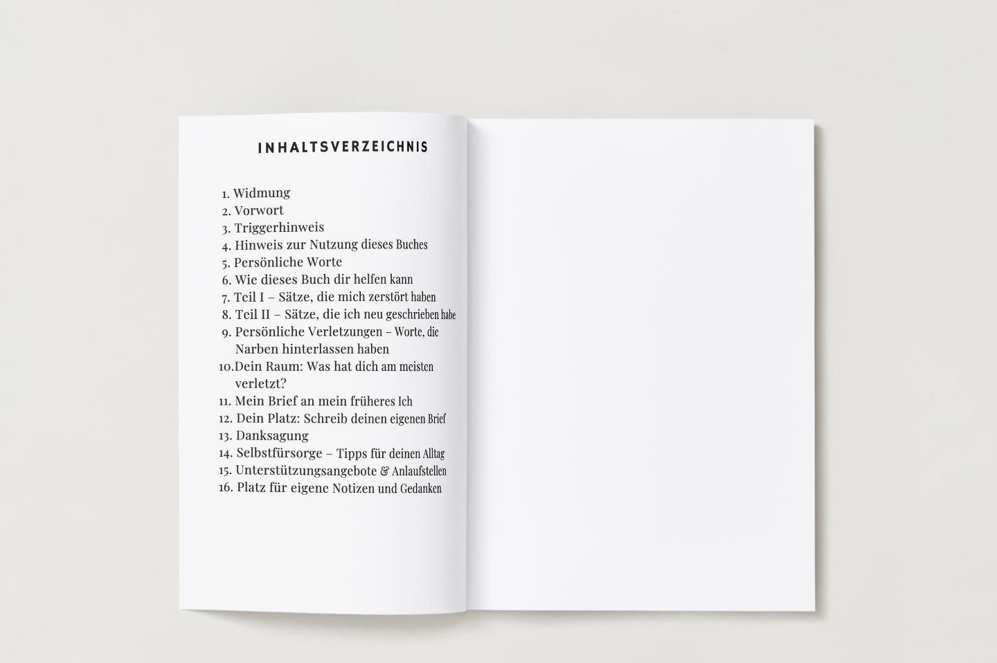 Toxische Beziehung Inhaltsverzeichnis  - Traces of Life